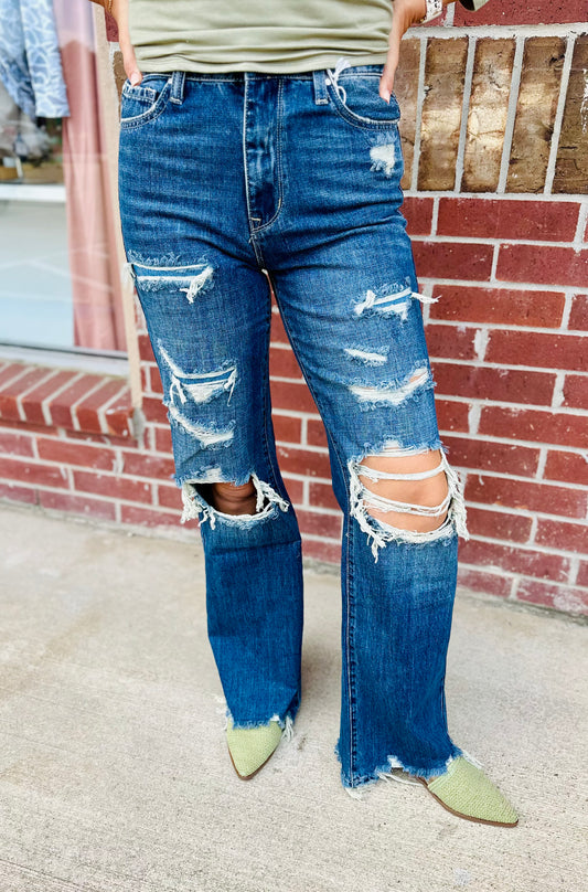 Petra High Rise Rigid Vintage Flare Jeans