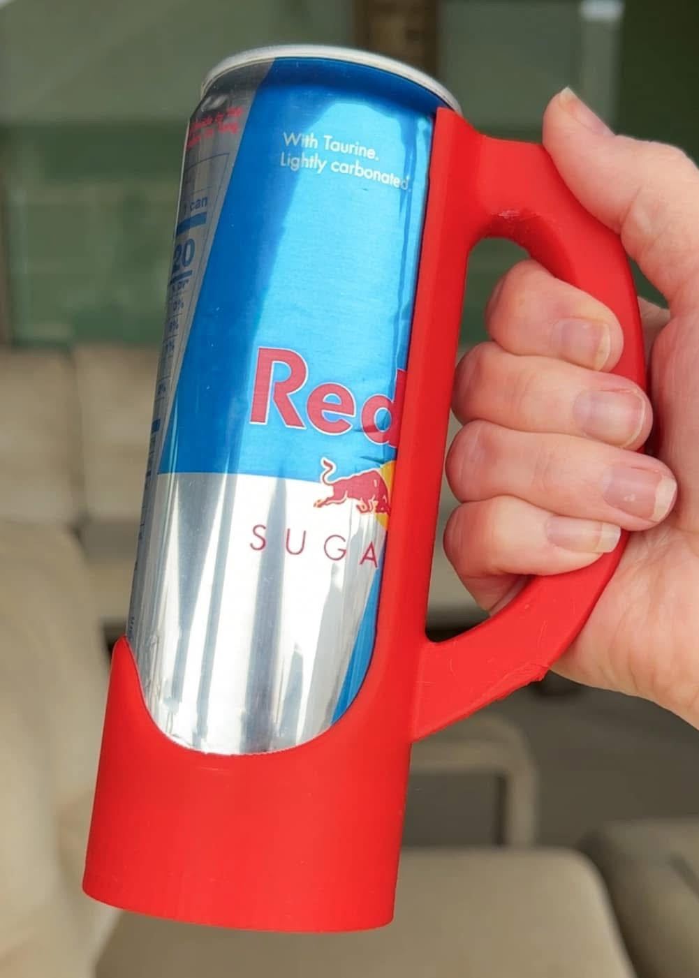 Skinny Can Holder with Handle & Lid