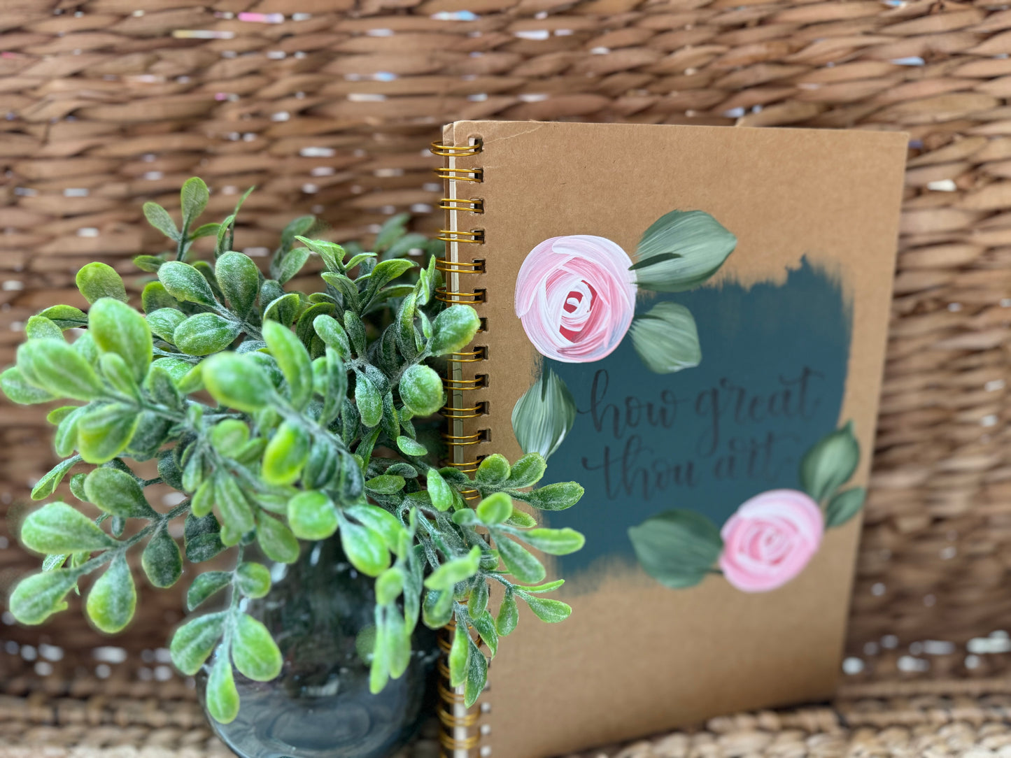 Hand Painted Spiral Bound Journal