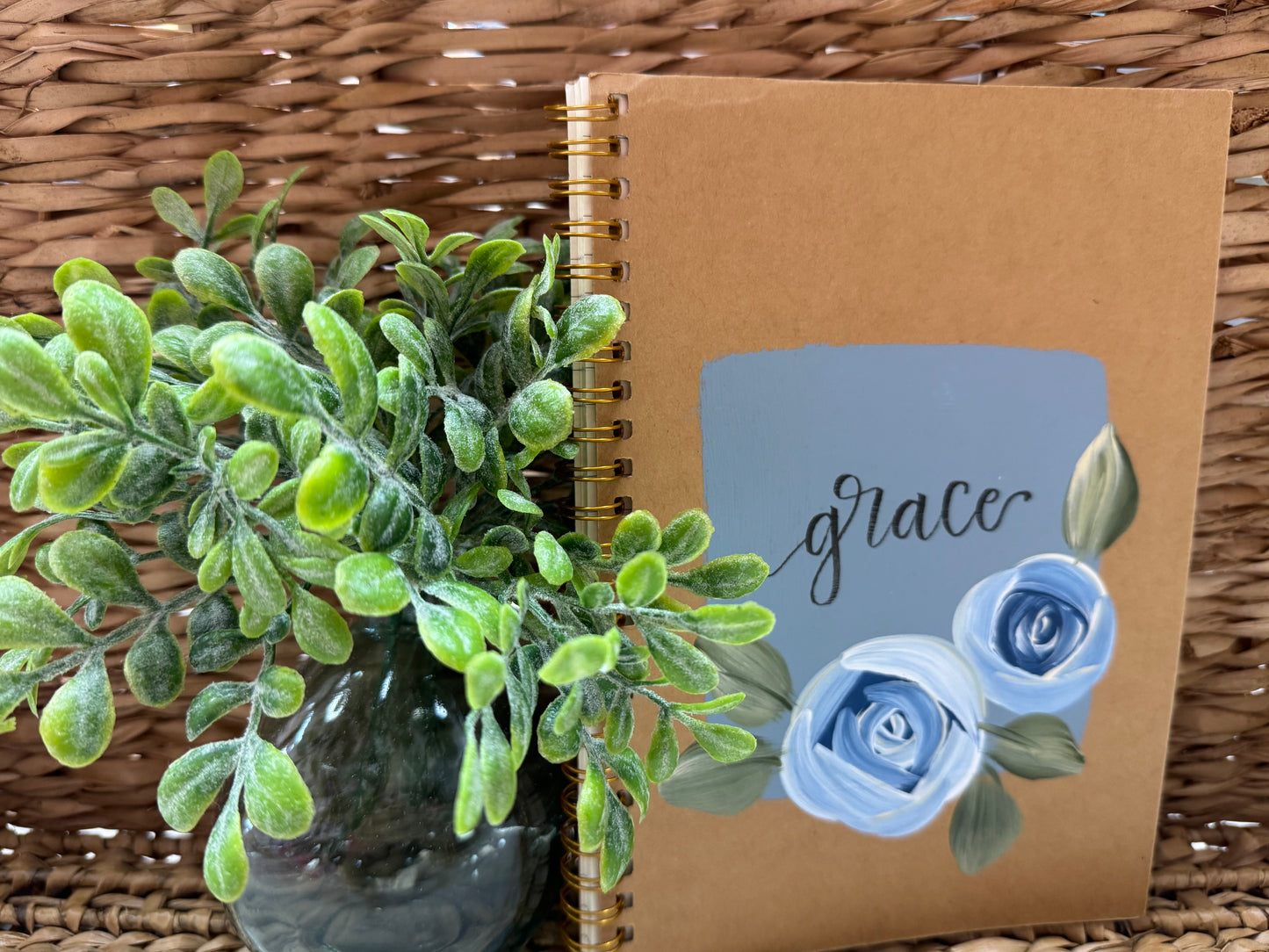 Hand Painted Spiral Bound Journal