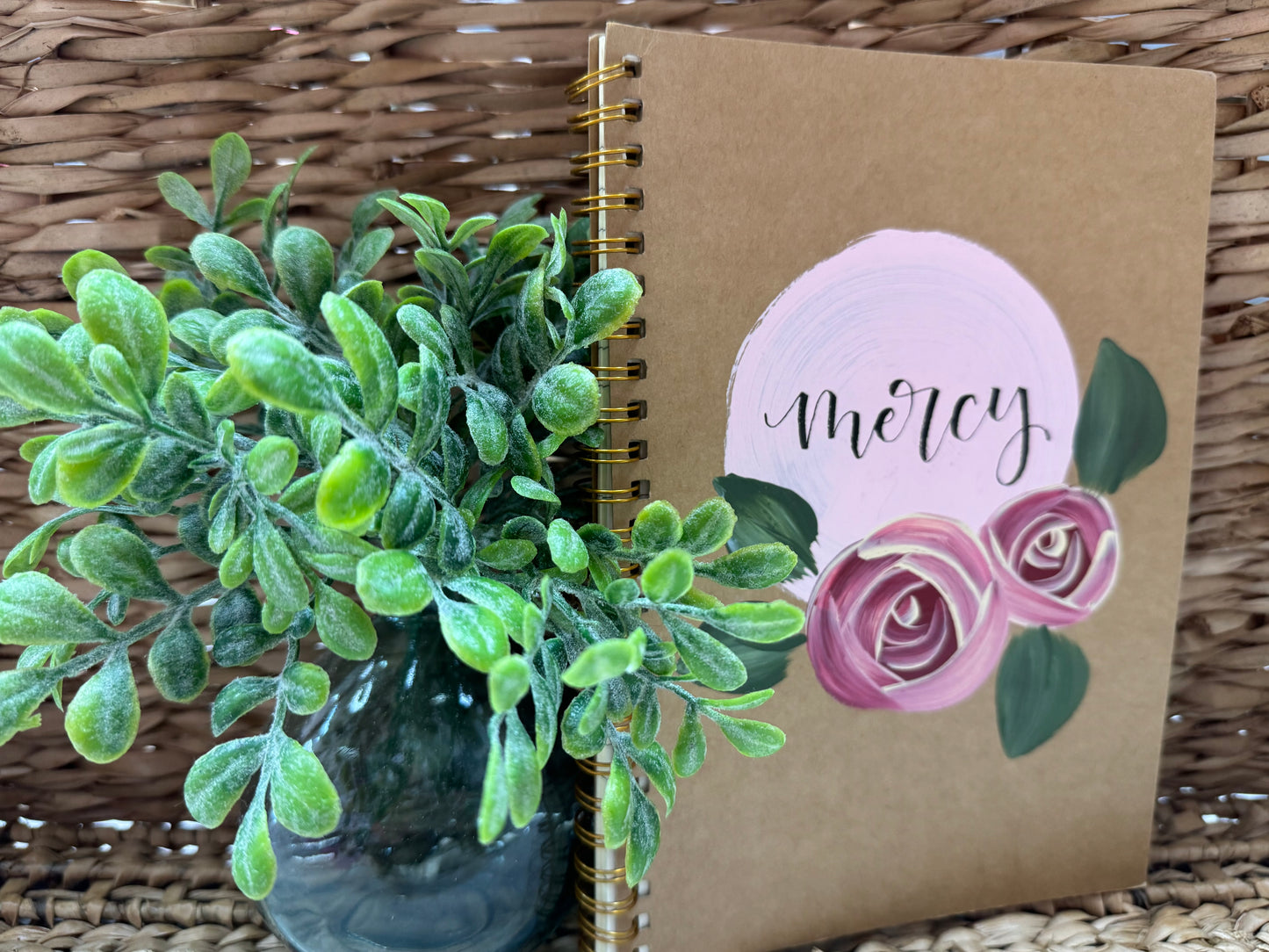 Hand Painted Spiral Bound Journal