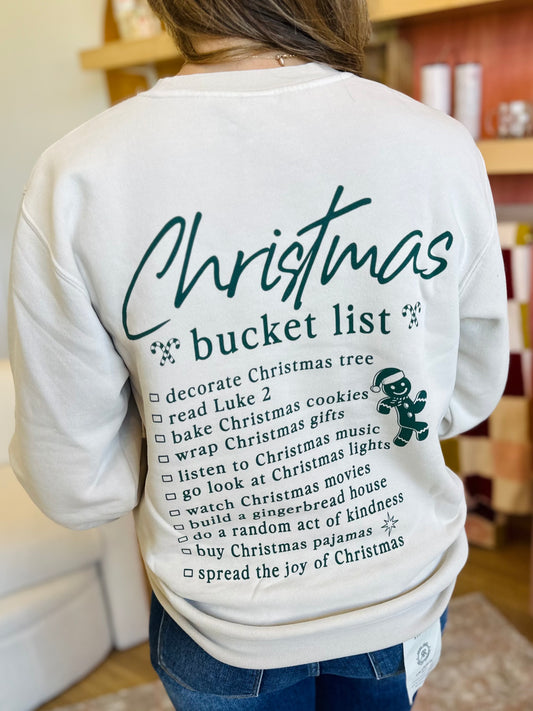 Christmas Bucket List Sweatshirt