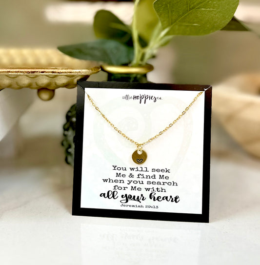 You Will Seek Me Necklace