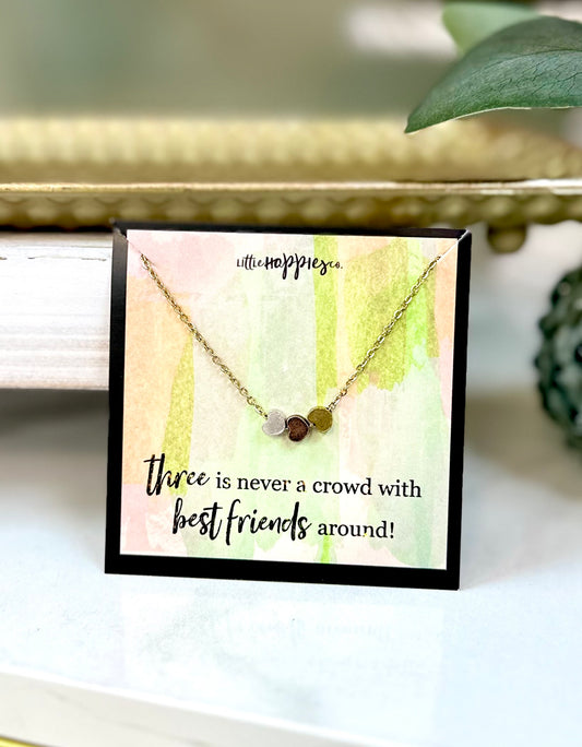 Trio Friendship Necklace