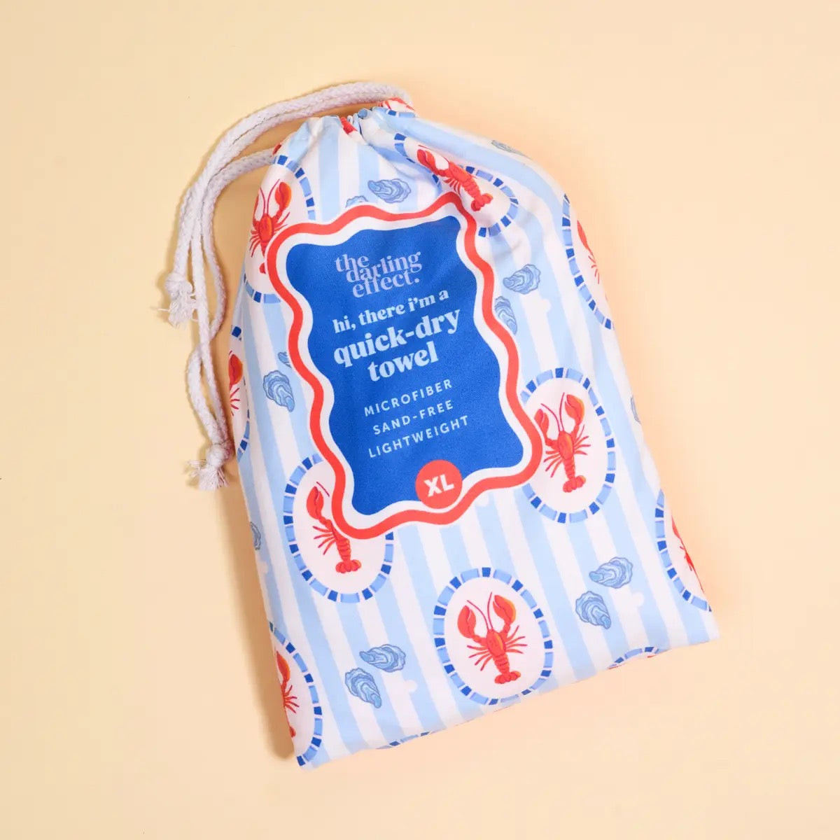 Crawfish Quick Dry Beach Towel