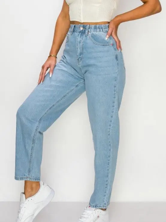 Light Wash Rigid Balloon Jean