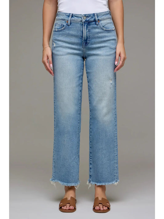 Hidden Medium Light Midt Rise Cropped Classic Jeans