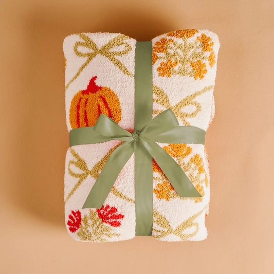 Patchwork Pumpkins Luxe Blanket