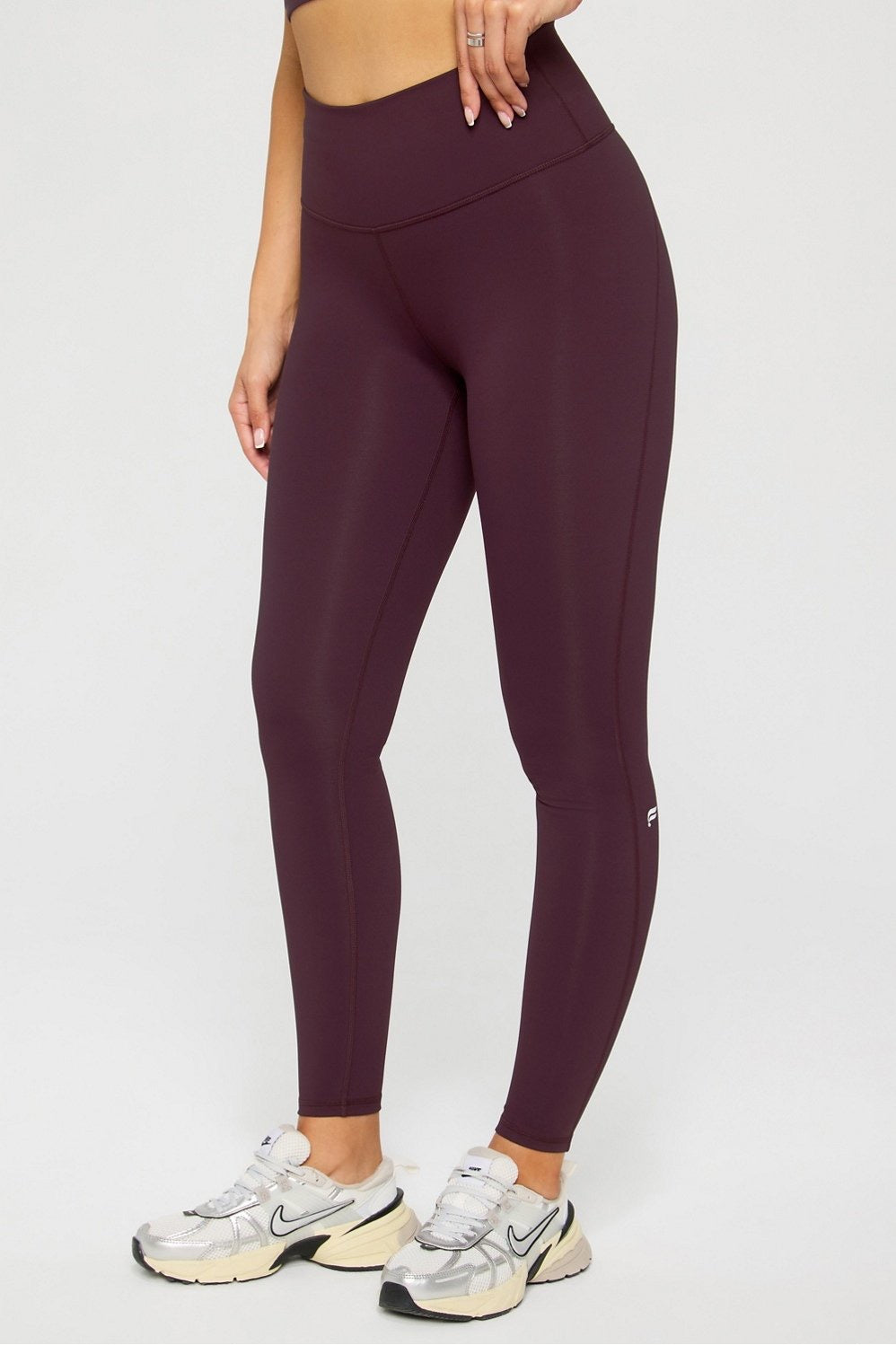 Fabletics Define High Waisted Legging-Oxblood