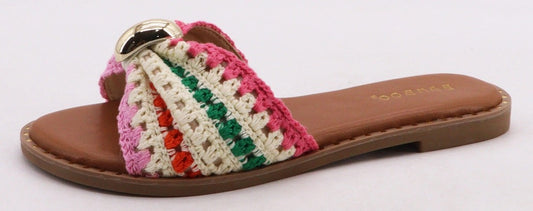 Woven Knot Flat Sandals