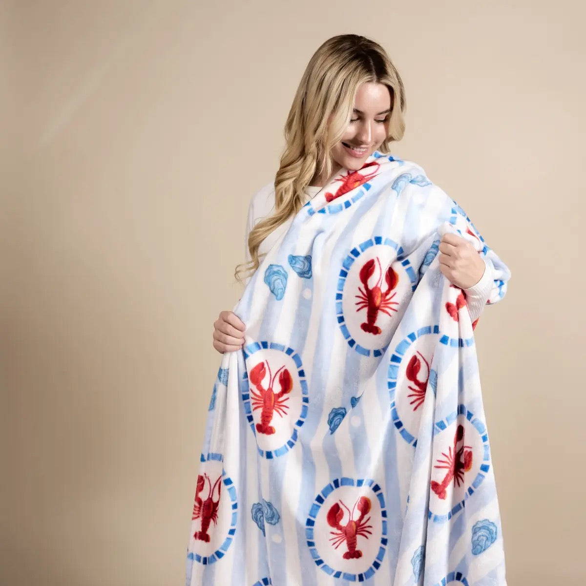 Crawfish Plush Blanket