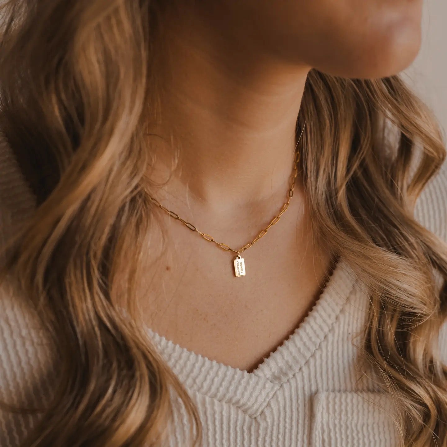 Heavenly Things Mini Tag Necklace
