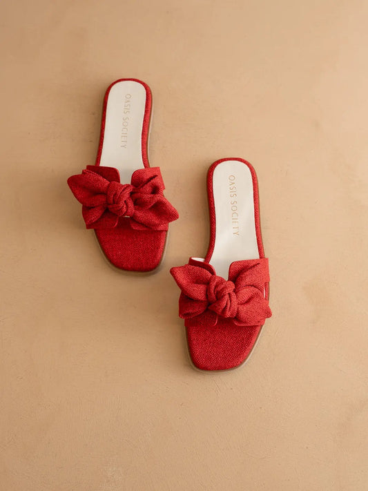 Cherry Texture Bow Slide