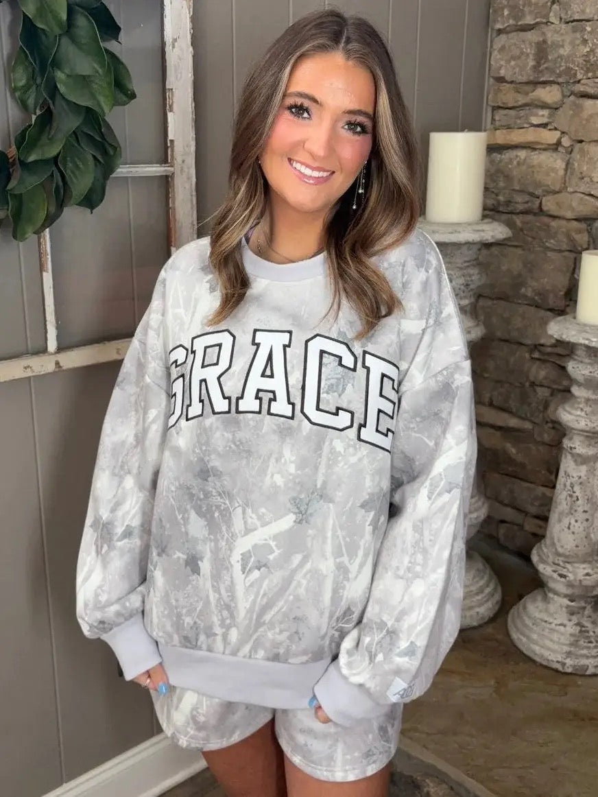 Grace Embroidered Camo Set