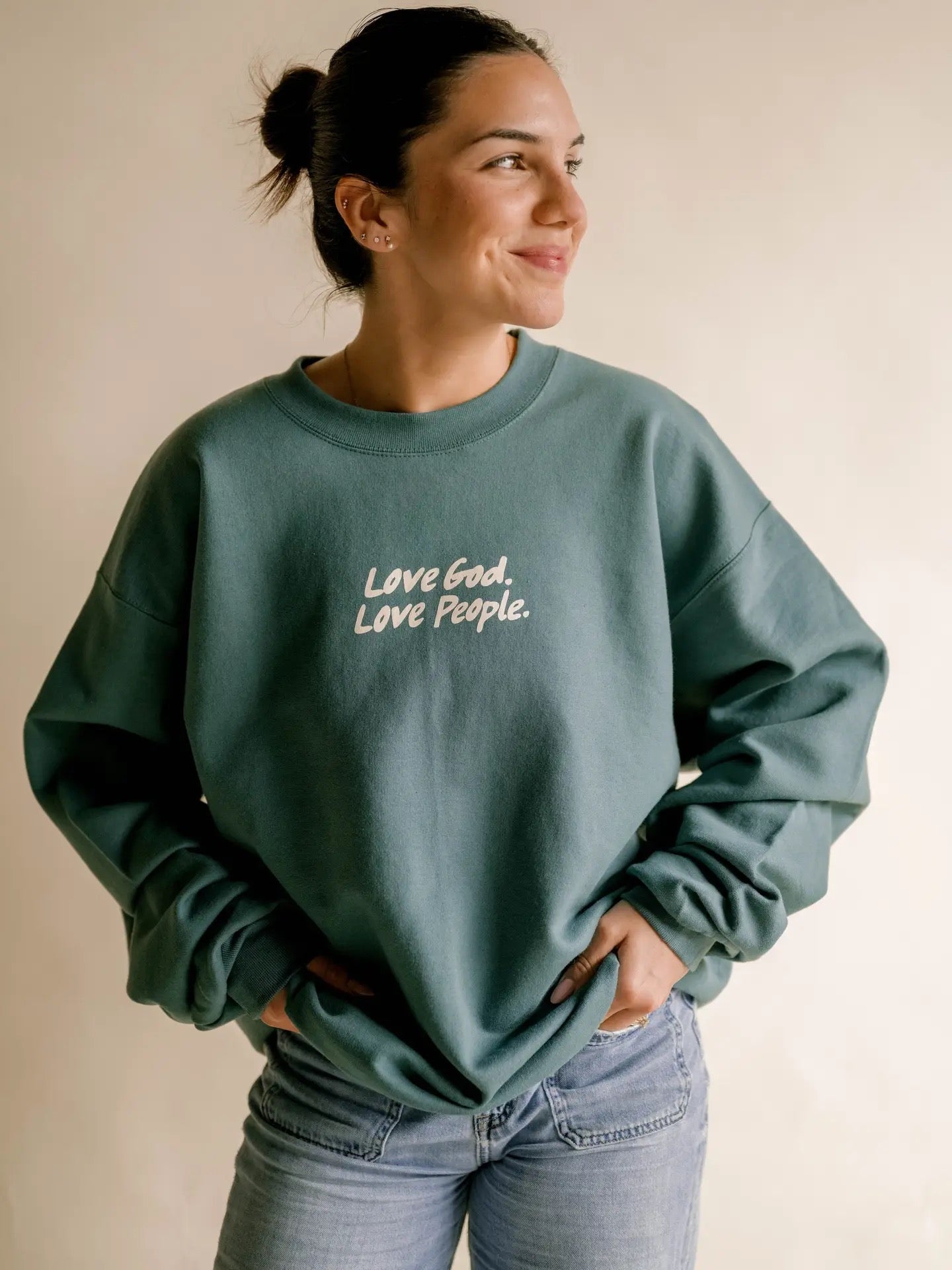 Love God Love People Sweater