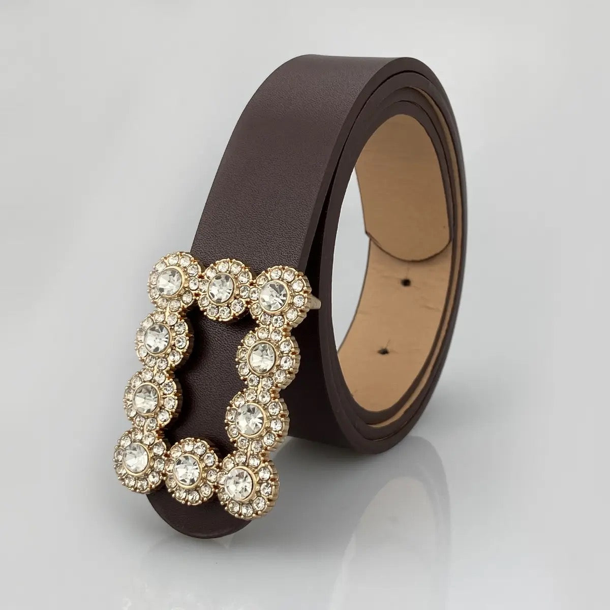 Diamond Buckle Fashion Belt