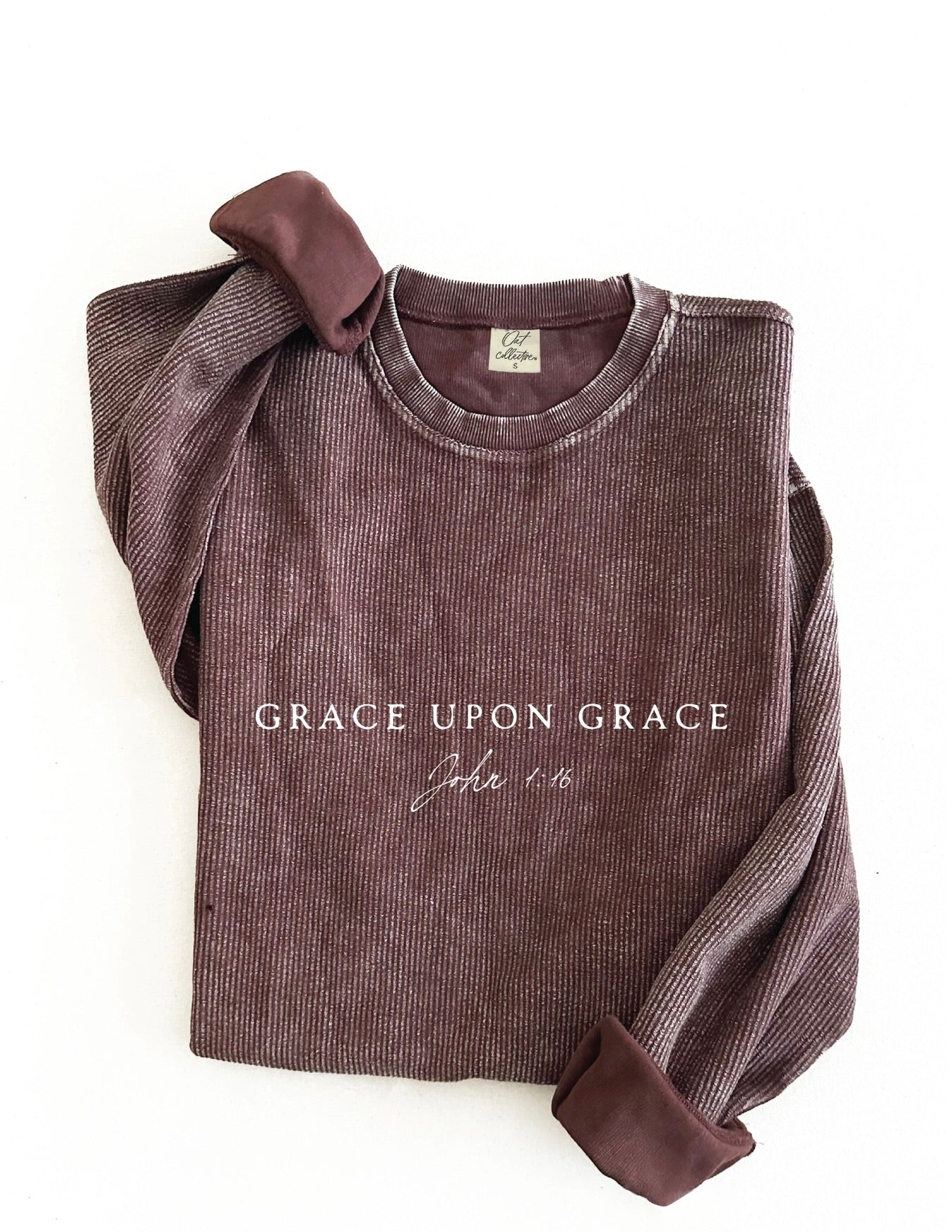 Grace Upon Grace Thermal Vintage Pullover