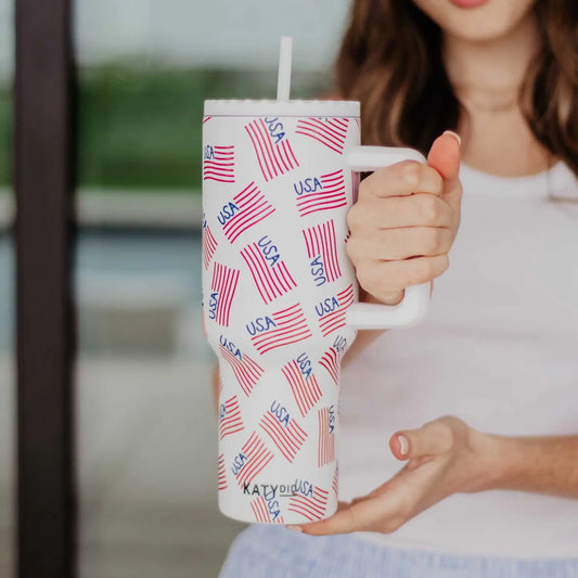 USA Flag Tumbler