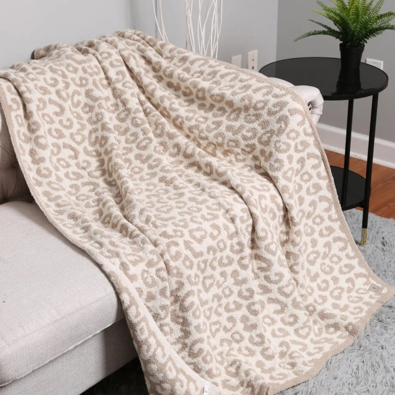 Super Luxe Leopard Throw Blanket