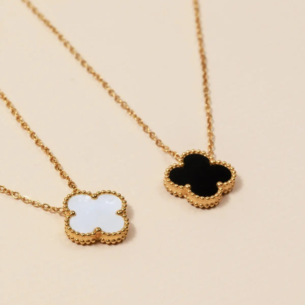Floral Charm 18K Gold Dip Necklace