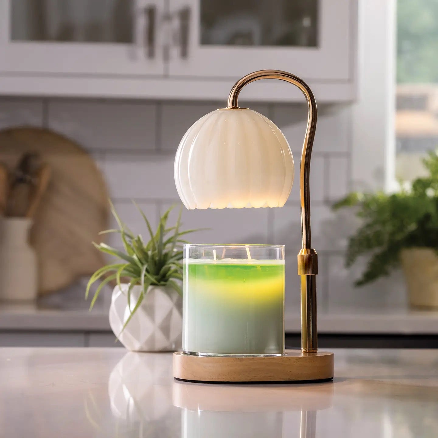 Milk Glass Candle Warmer