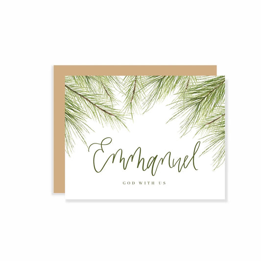 Emmanuel Watercolor Christmas Card