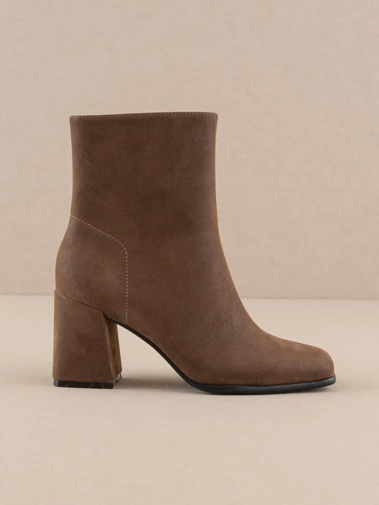 Chocolate Suede Booties