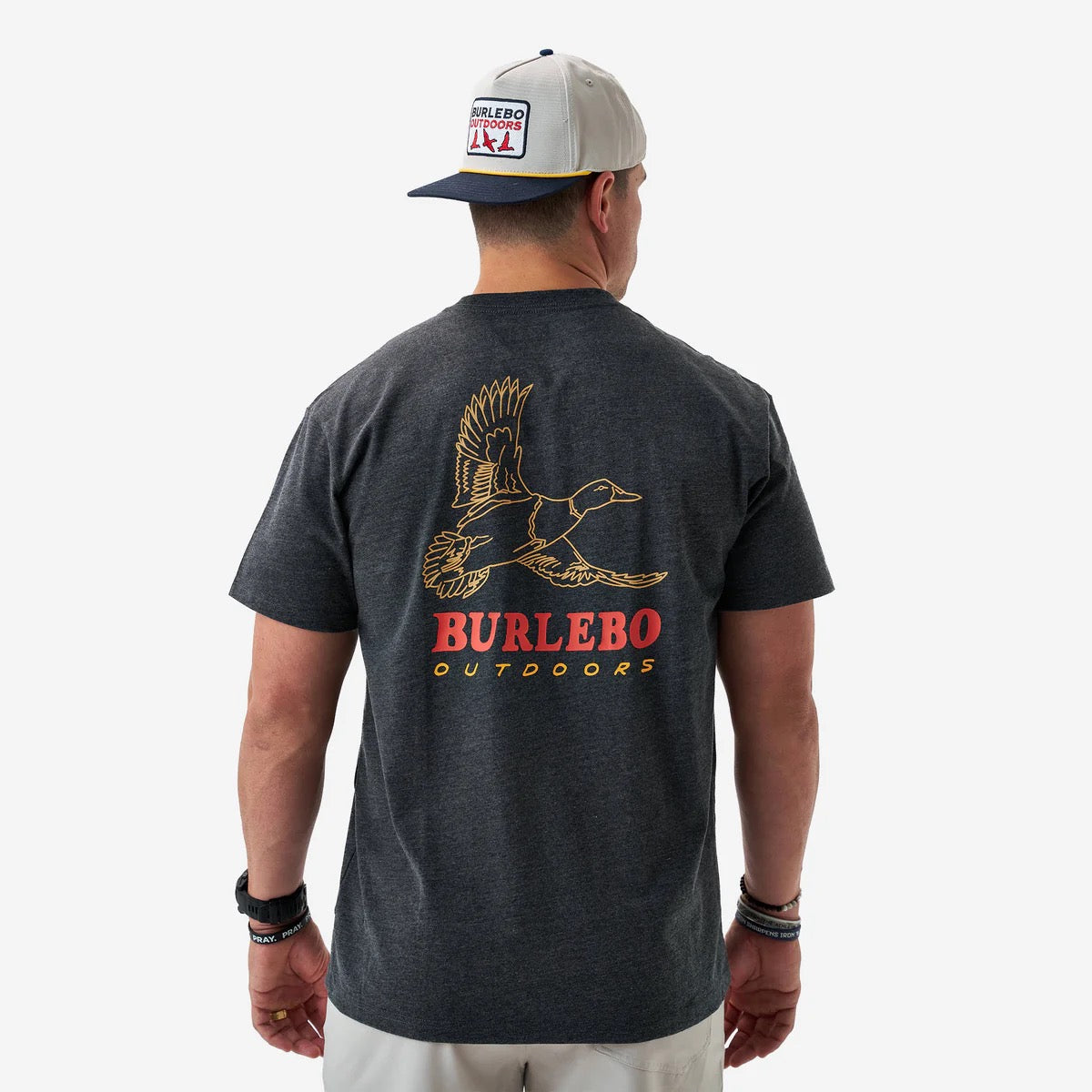 Burlebo Short Sleeve Tee - Duck Wild - Heather Black