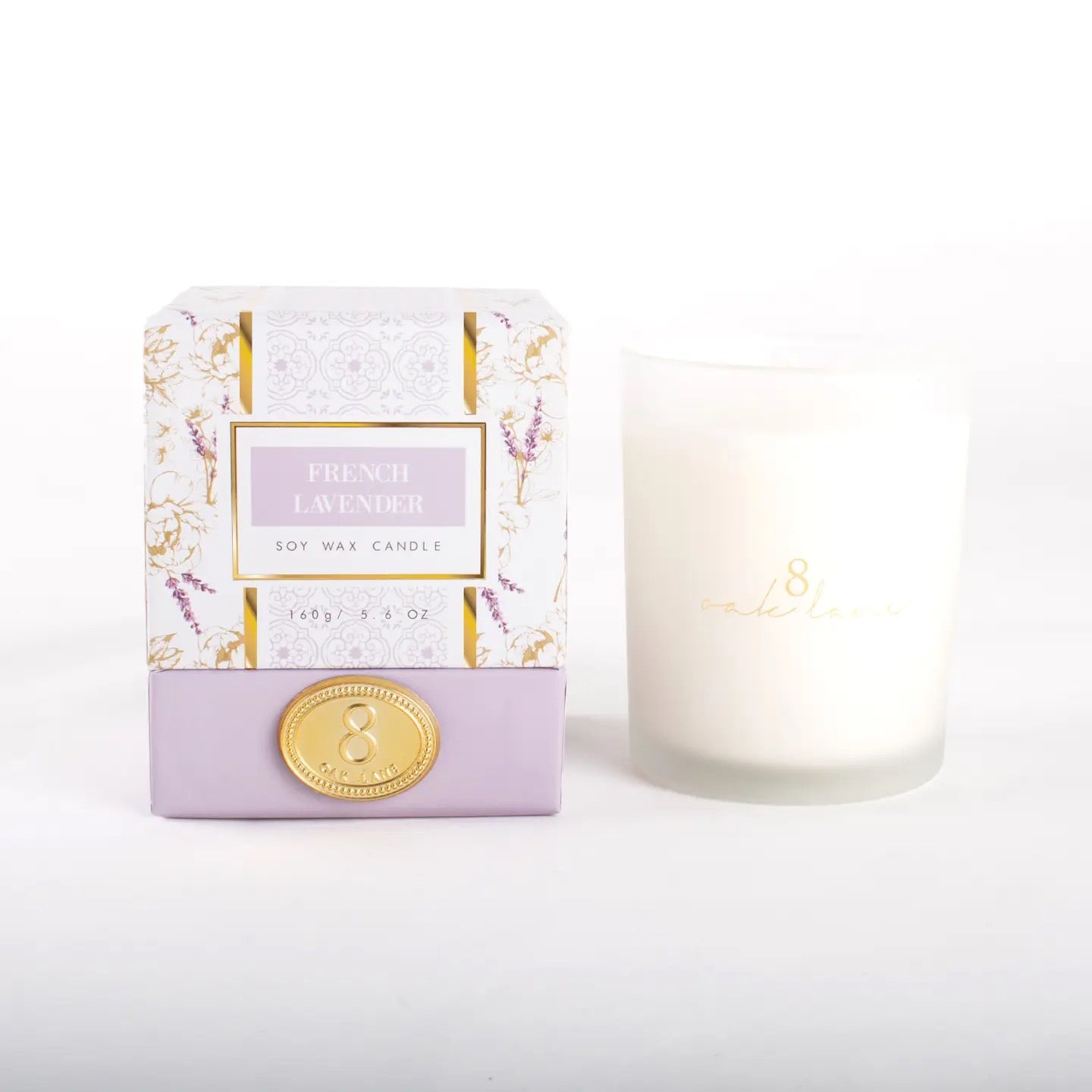 8 Oak Lane 5.6oz French Lavender Soy Wax Candle