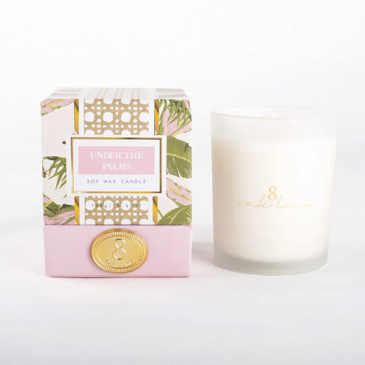 8 Oak Lane 5.6oz Under the Palms Soy Wax Candle