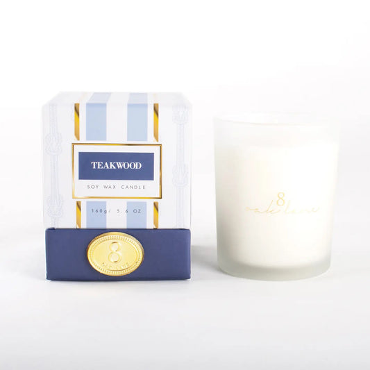 8 Oak Lane 5.6oz Teakwood Soy Wax Candle