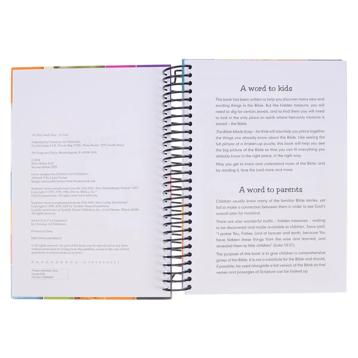 The Bible Made Easy Spiral For Kids