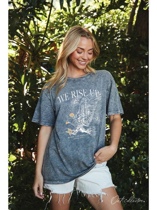 We Rise Up Oversized Graphic Tee