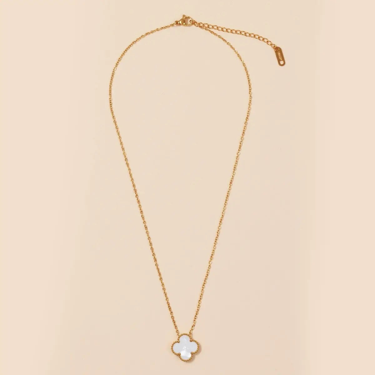 Floral Charm 18K Gold Dip Necklace