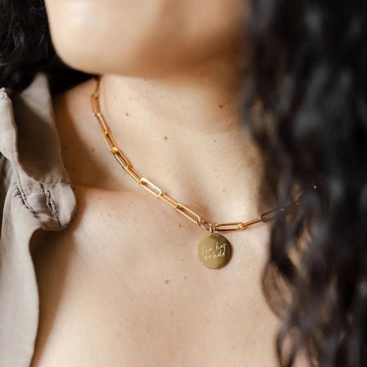 Fear Has No Hold Gold Necklace