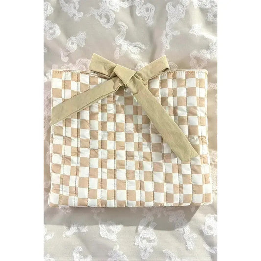 Tan Check Bible Cover