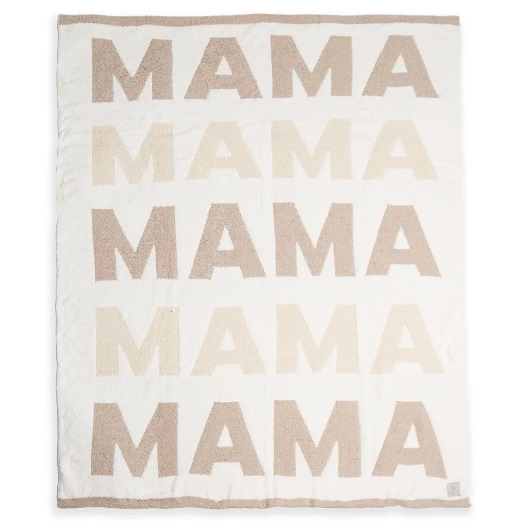 Beige Mama Soft Throw Blanket