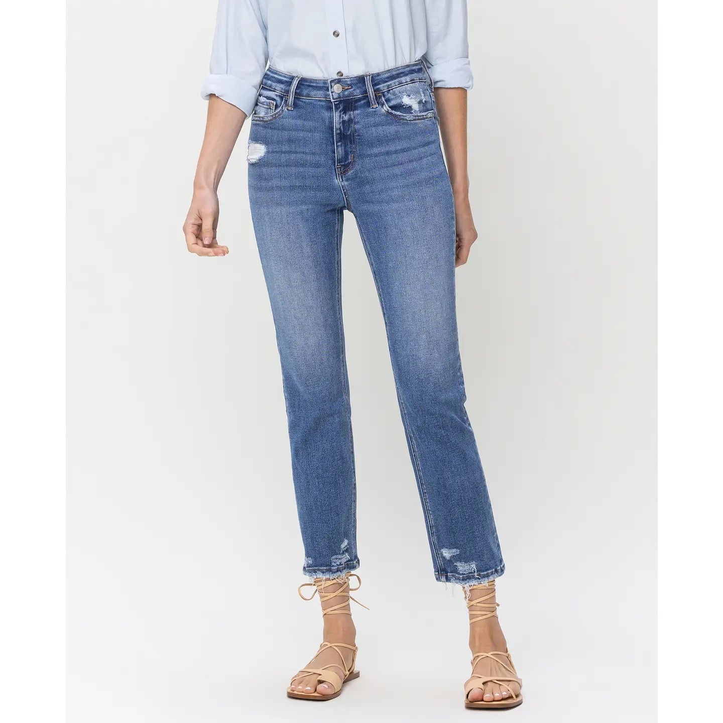 Lovervet High Rise Slim Straight Jeans