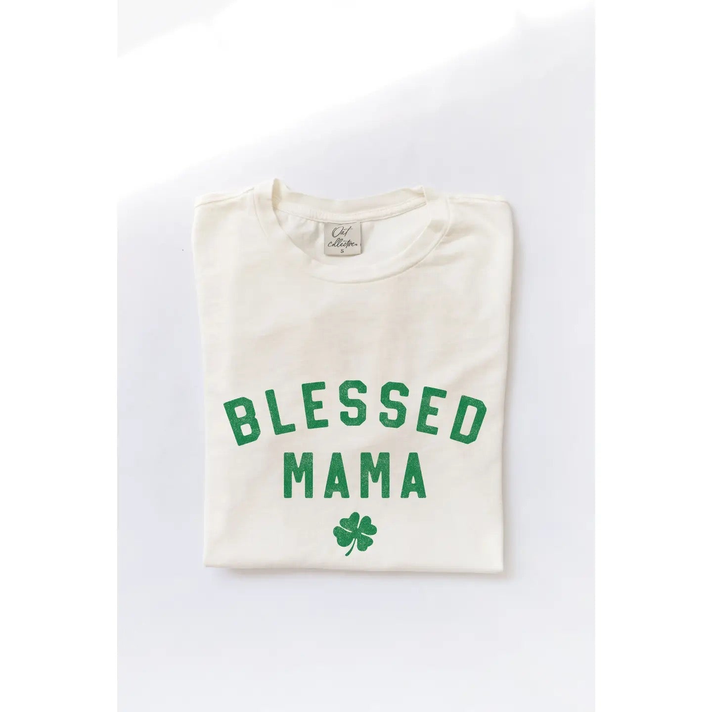 Blessed Mama Clover Mineral Wash Tee