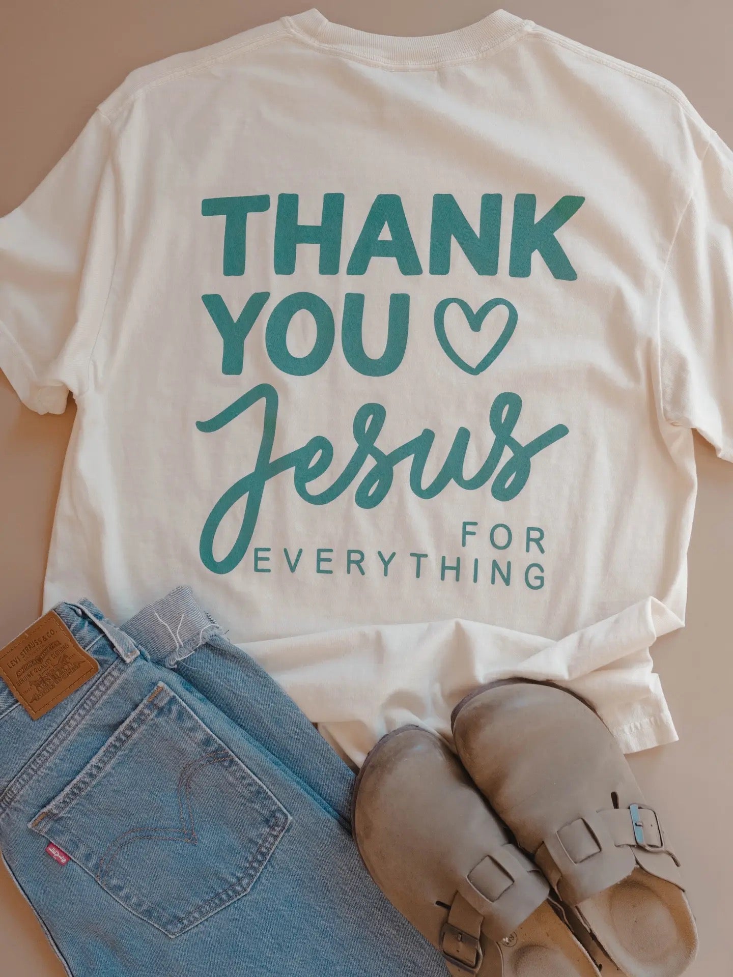 Ivory Thank You Jesus Tee