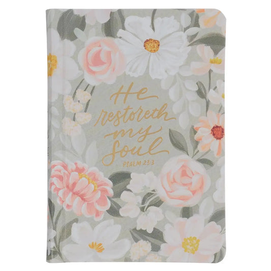 KJV Compact Bible - Gray Floral