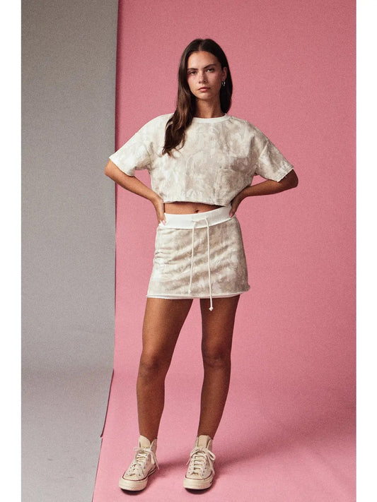 Camo Cropped Tee & Skort Set