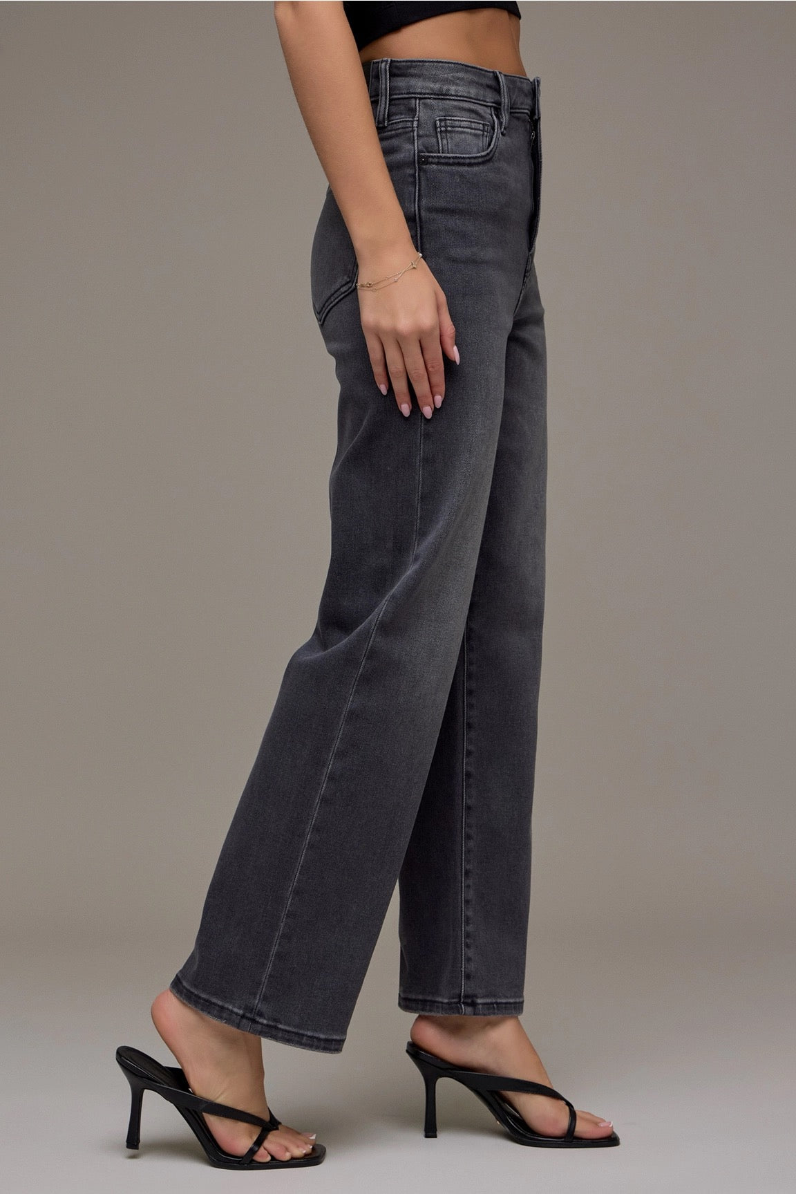 Hidden Charcoal High Rise Classic Straight