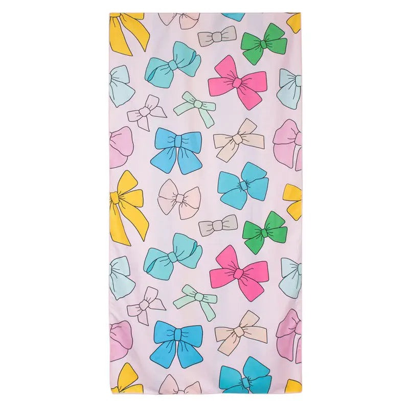 Girly Bows Quick Dry Beach Towel