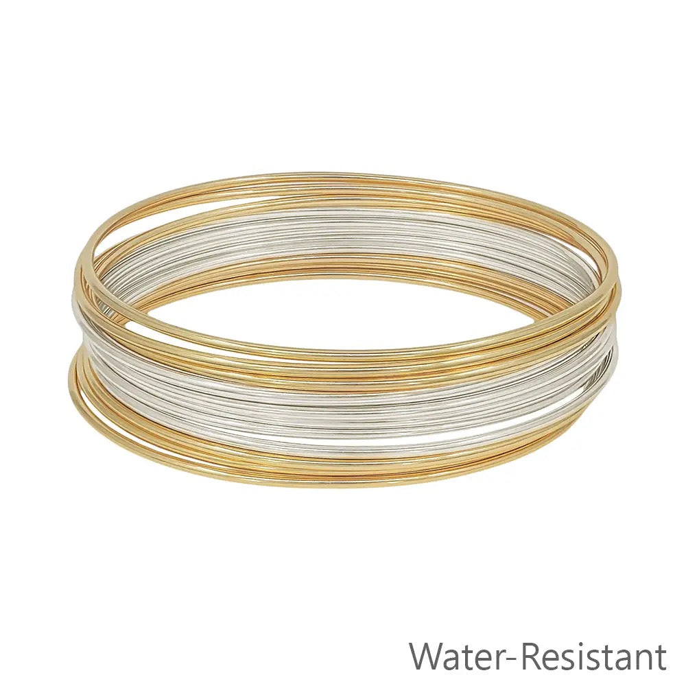Set of 12 Gold & Silver Bangles