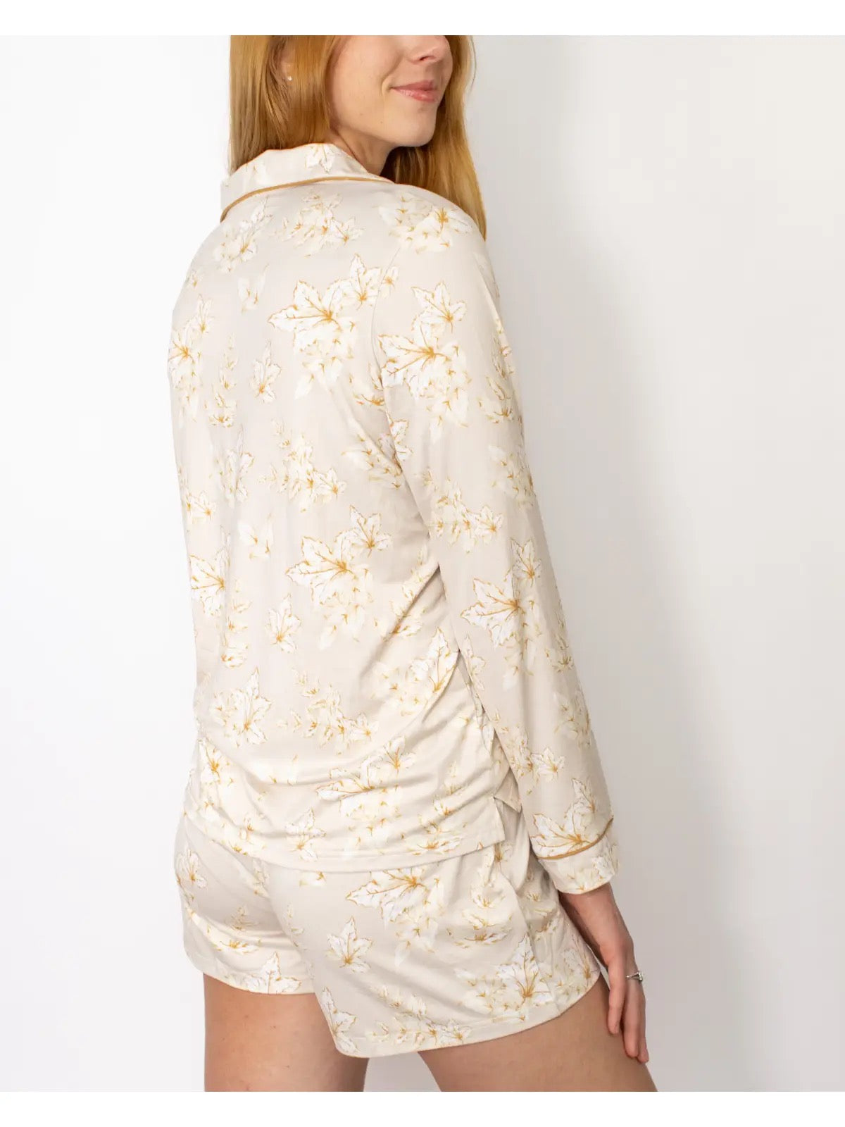 Harvest Toile Long Sleeve Short Set