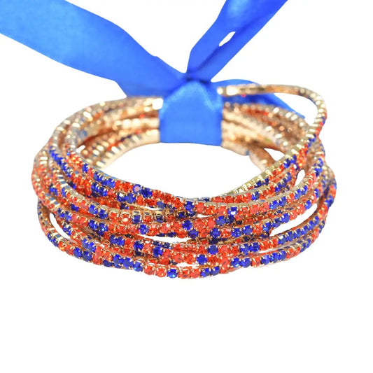 Crystal Rhinestone Multi Layer Stretch Bracelet