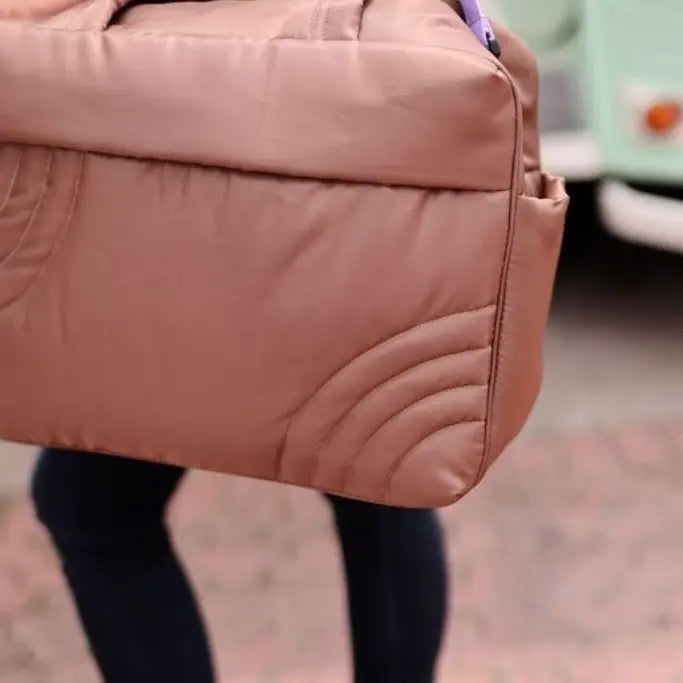 Espresso Modern Puffer Duffle