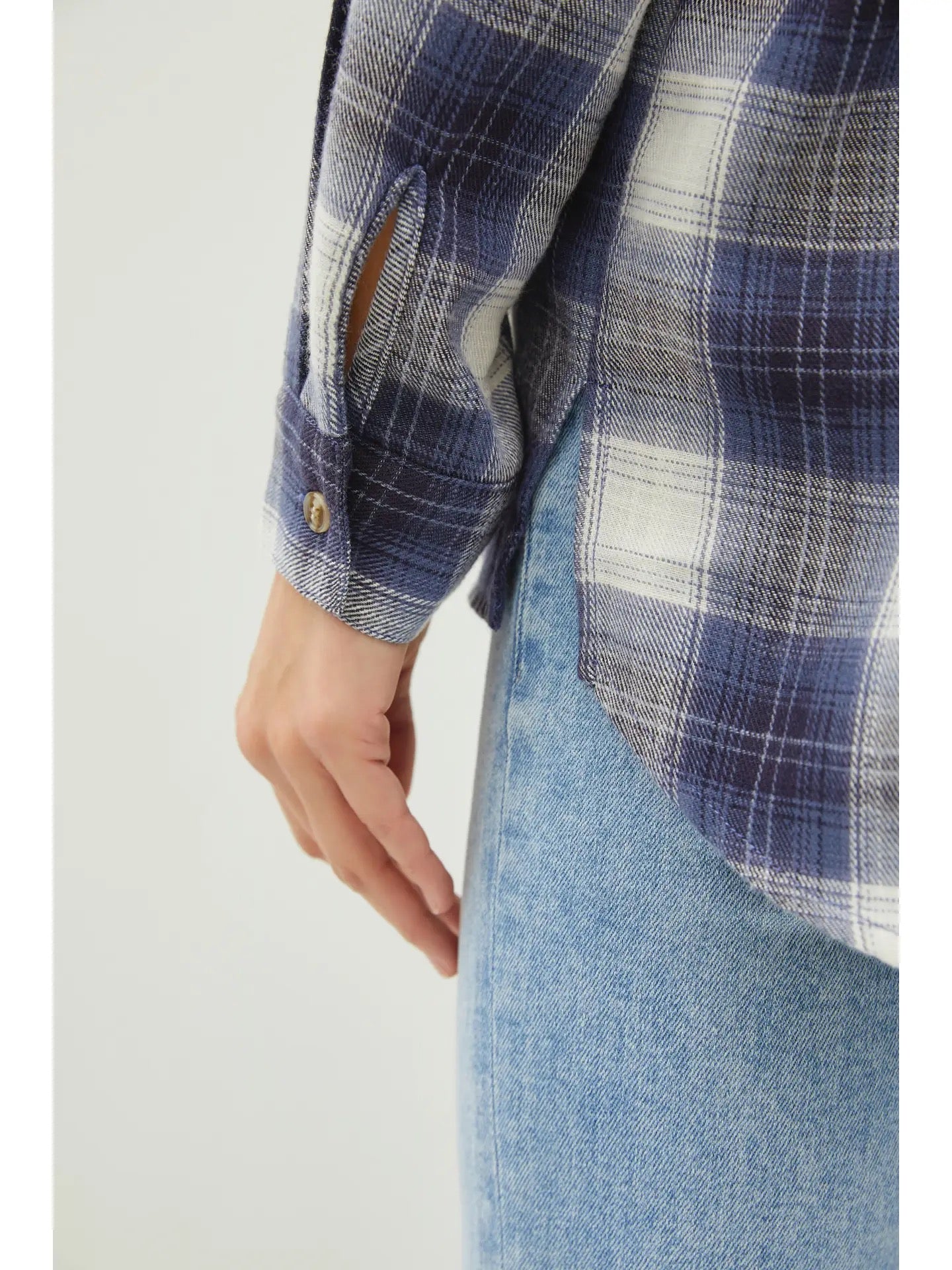 Oversize Cut Flannel With Drop Shoulder