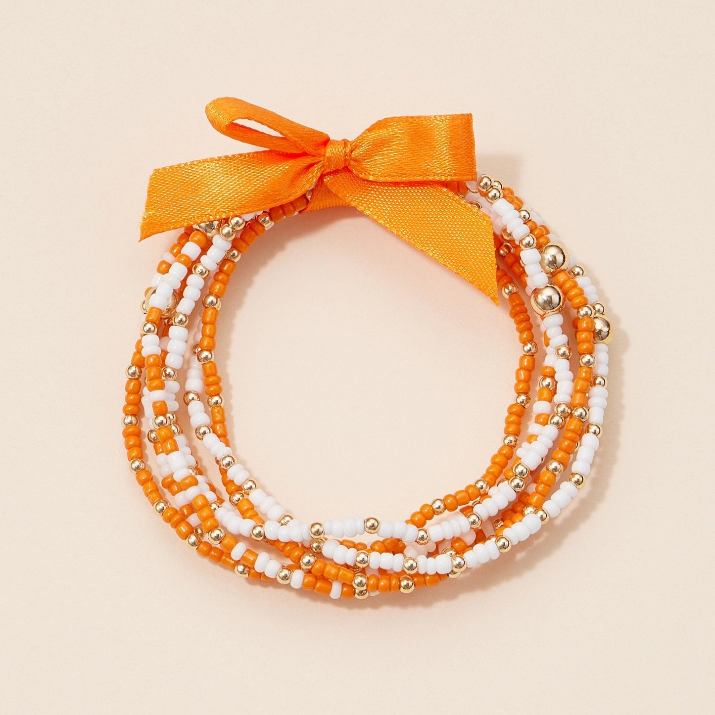 Game Day Seed Beaded Bracelet Set